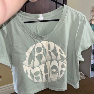 lake tahoe cropped tee